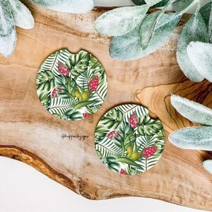 Tropical Coaster Set | Car Accessories
